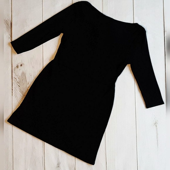 JUSTFAB Black Lace-up Knit Mini Dress - Picture 8 of 11